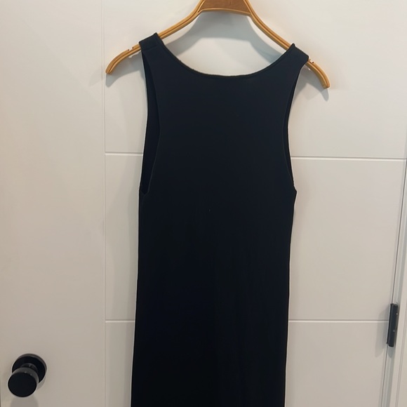 Zara back long dress with slits and gold accents size small - Picture 9 of 10